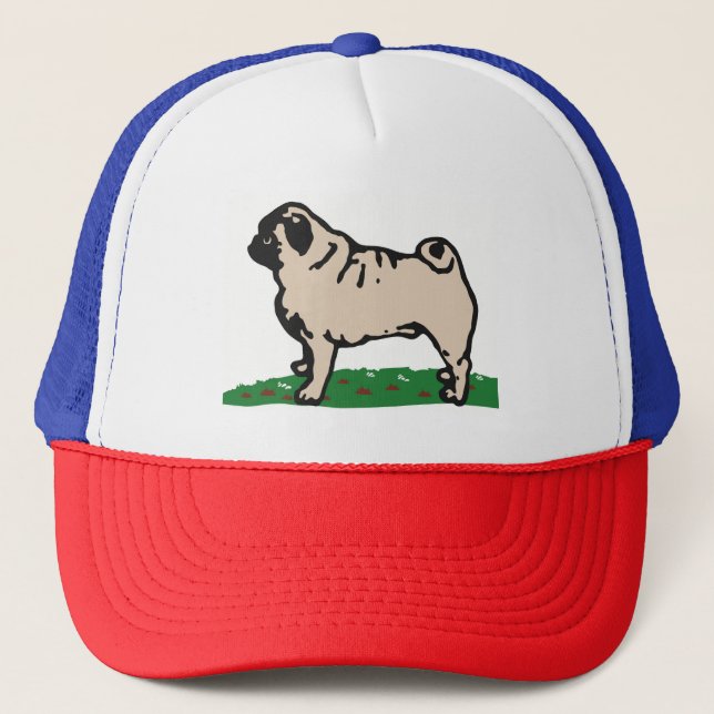 Gorra De Camionero Pug (Anverso)