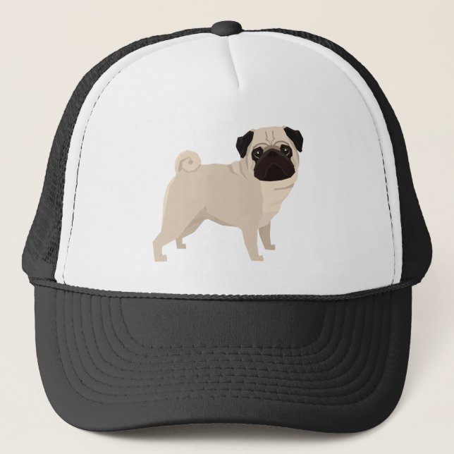 Gorra De Camionero Pug (Anverso)