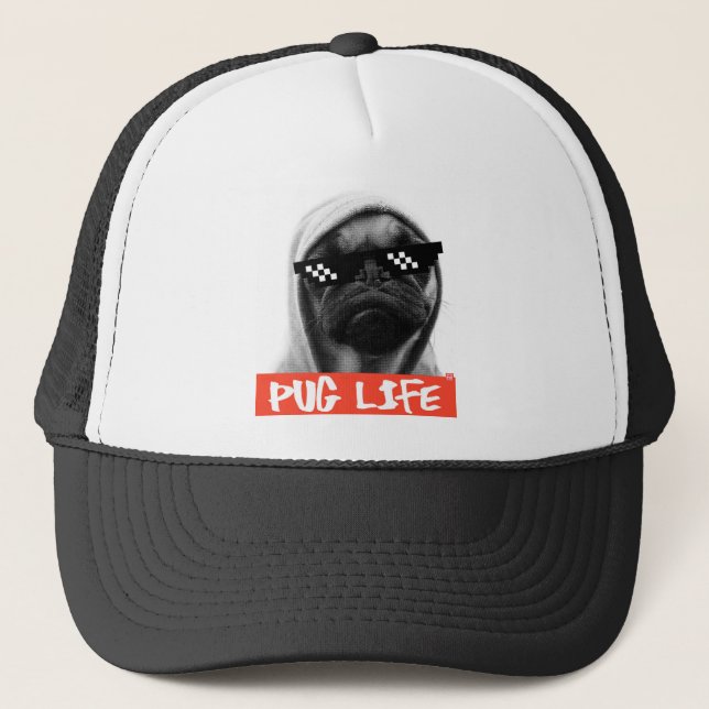Gorra De Camionero Pug Life (Anverso)