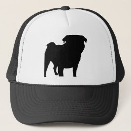 Gorra De Camionero Pug Silhouette