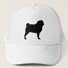 Gorra De Camionero Pug Silhouette