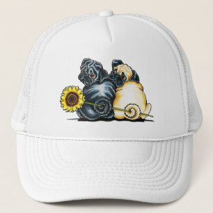 Gorra De Camionero Pugs soleados