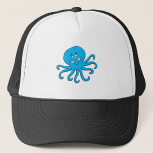 Gorra De Camionero pulpo azul feliz