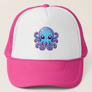Gorra De Camionero Pulpo azul lindo
