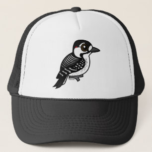 Gorra De Camionero Pulsación de corriente Roja-cockaded de Birdorabl