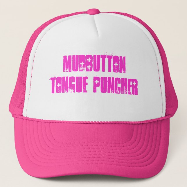 Gorra De Camionero puncher de la lengua del mudbutton (Anverso)