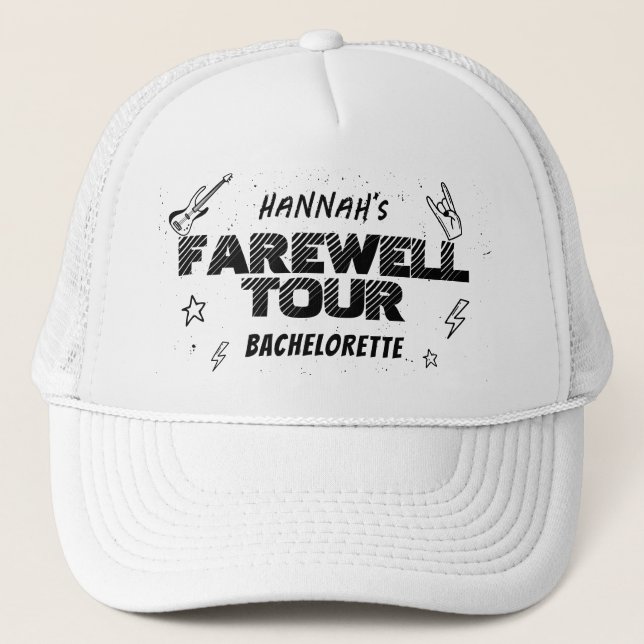 Gorra De Camionero Punk Rock Bachelorette Weekend novia Camionero Som (Anverso)