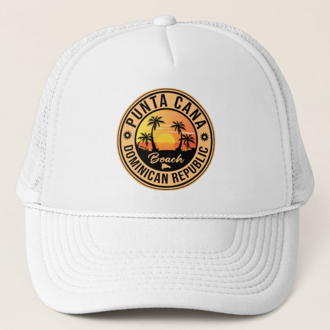 Gorra De Camionero Punta Cana República Dominicana - Retro Souvenir 8 (Anverso)