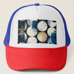 Gorra De Camionero Punto de color de agua roto, efecto teñido.