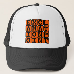 Gorra De Camionero Punto de exclamación, tipo de puntuación