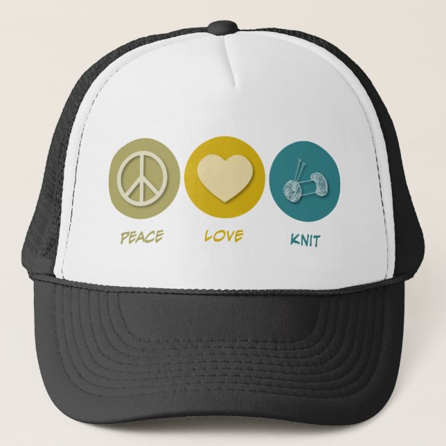 Gorra De Camionero Punto del amor de la paz (Anverso)