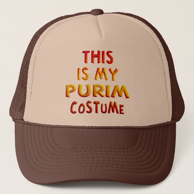 Gorra De Camionero Purim Costume (Anverso)