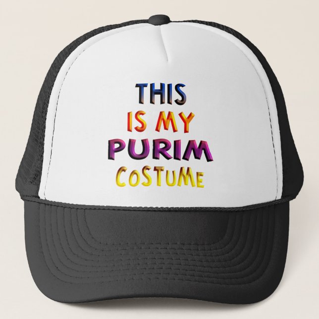 Gorra De Camionero Purim Costume (Anverso)