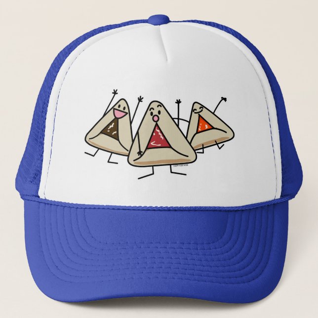 Gorra De Camionero Purim hamantaschen los pasteles Sameach Oznei (Anverso)