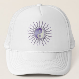 Gorra De Camionero Purple Starburst Yin Yang