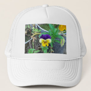 Gorra De Camionero Purple & Yellow Pansy