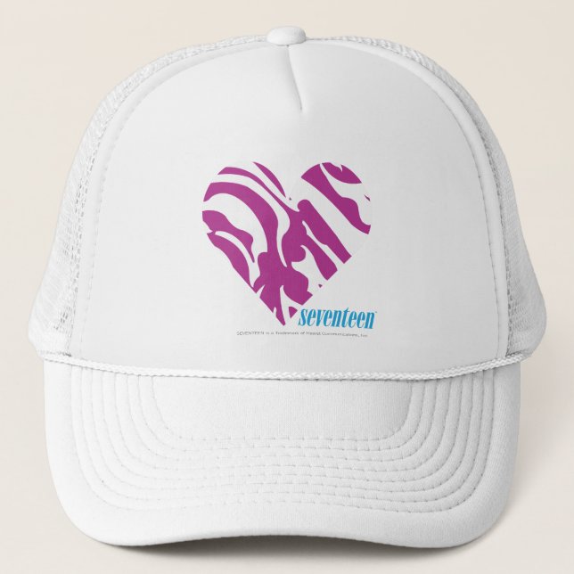 Gorra De Camionero Púrpura 2 de la cebra (Anverso)