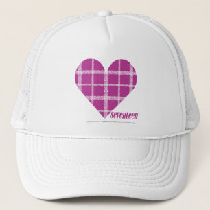 Gorra De Camionero Púrpura 2 de la tela escocesa