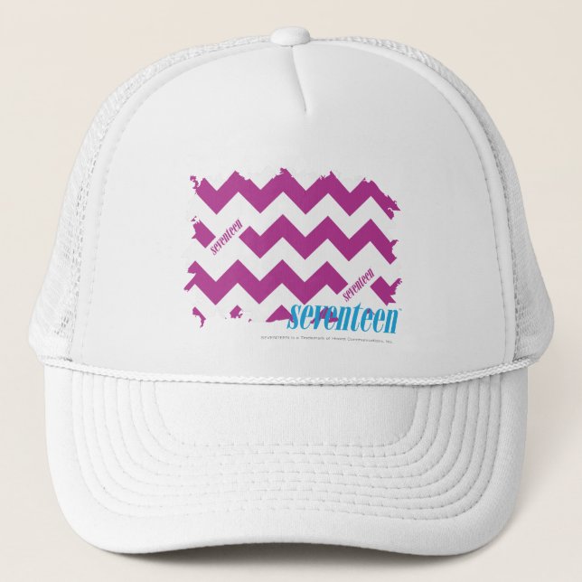 Gorra De Camionero Púrpura 3 del zigzag (Anverso)