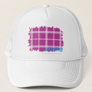 Gorra De Camionero Púrpura 4 de la tela escocesa