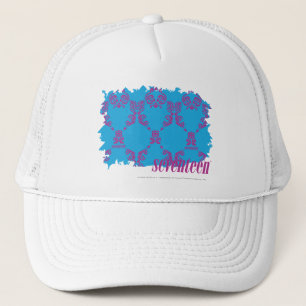 Gorra De Camionero Púrpura-Aguamarina 4 del damasco