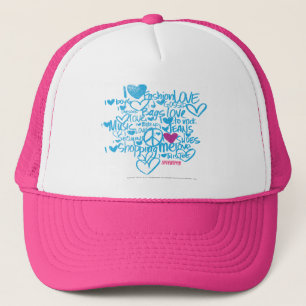 Gorra De Camionero Púrpura/aguamarina de la pintada