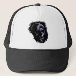 Gorra De Camionero Púrpura azul SKULL