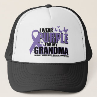 Gorra De Camionero Púrpura de Alzheimers para la ABUELA