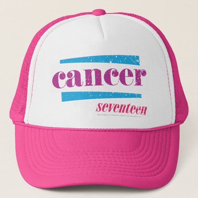 Gorra De Camionero Púrpura de Cáncer (Anverso)