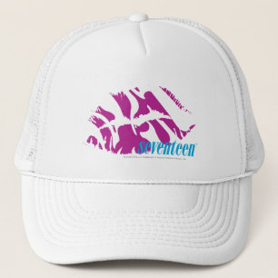 Gorra De Camionero Púrpura de la cebra