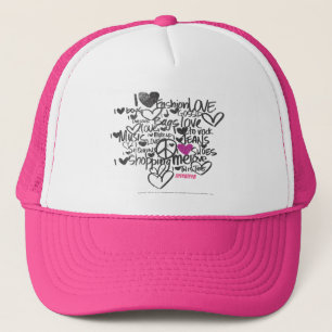 Gorra De Camionero Púrpura de la pintada