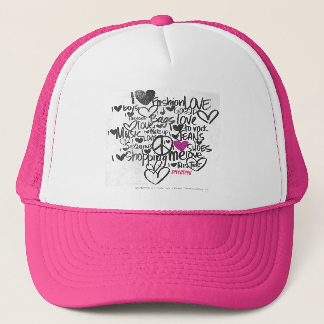 Gorra De Camionero Púrpura de la pintada (Anverso)