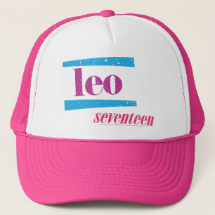 Gorra De Camionero Púrpura de Leo