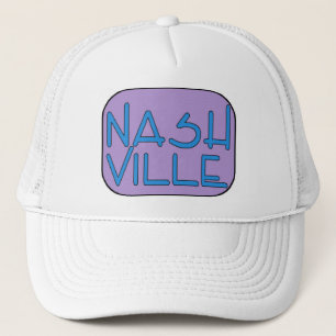 Gorra De Camionero Púrpura de Nashville