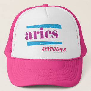 Gorra De Camionero Púrpura del aries