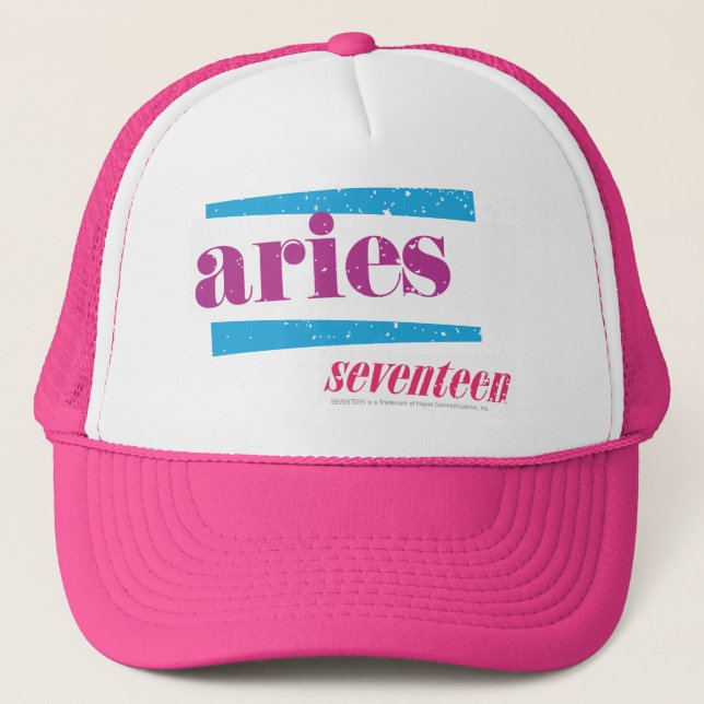 Gorra De Camionero Púrpura del aries (Anverso)