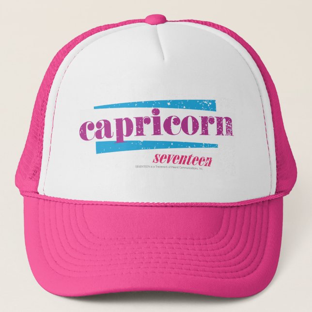 Gorra De Camionero Púrpura del Capricornio (Anverso)