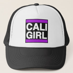 Gorra De Camionero Púrpura del chica de Cali