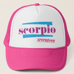 Gorra De Camionero Púrpura del escorpión