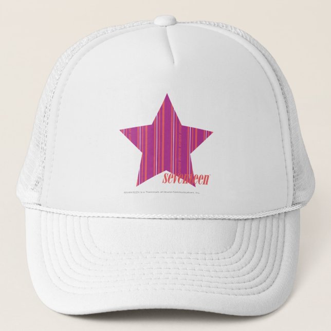 Gorra De Camionero Púrpura fina 3 de las rayas (Anverso)
