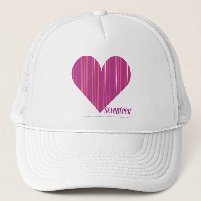 Gorra De Camionero Púrpura fina 4 de las rayas (Anverso)