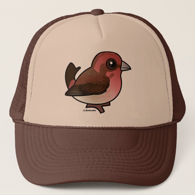 Gorra De Camionero Púrpura Finca Birdorable (Anverso)
