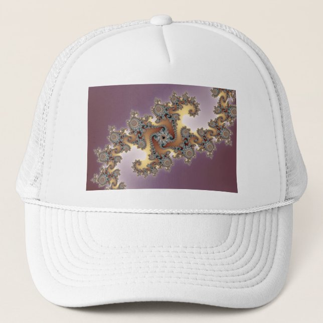 Gorra De Camionero Púrpura - Fractal (Anverso)