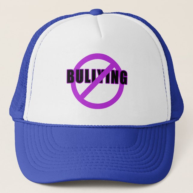 Gorra De Camionero Púrpura NINGUNAS camisetas y botones QUE TIRANIZAN (Anverso)
