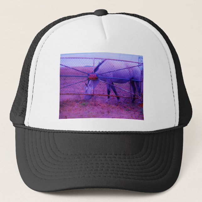 Gorra De Camionero Púrpura propiedad privada caballo (Anverso)