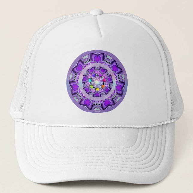 Gorra De Camionero Púrpura W2 (Anverso)