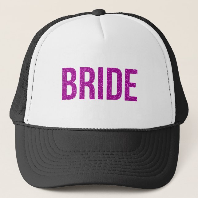 Gorra De Camionero Purpurina Bride Pink (Anverso)