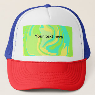 Gorra De Camionero Purpurina de color verde mínimo simple añadir text