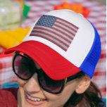 Gorra De Camionero PURPURINA de EE.UU. mira la bandera hacia el cuart<br><div class="desc">Puede cambiar el estilo de esta camisa eligiendo Más > en la opción de estilo. El purpurina es simulado. Se puede personalizar en el área de proporcionar o personalizar eligiendo la opción de hacer clic en el personalizar y cambiando el nombre, las iniciales o las palabras. También puede cambiar el...</div>