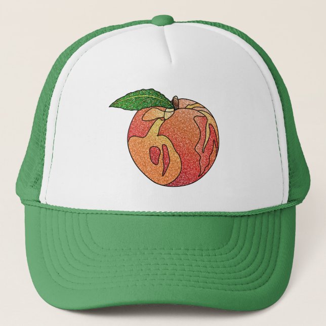 Gorra De Camionero Purpurina Peach (Anverso)